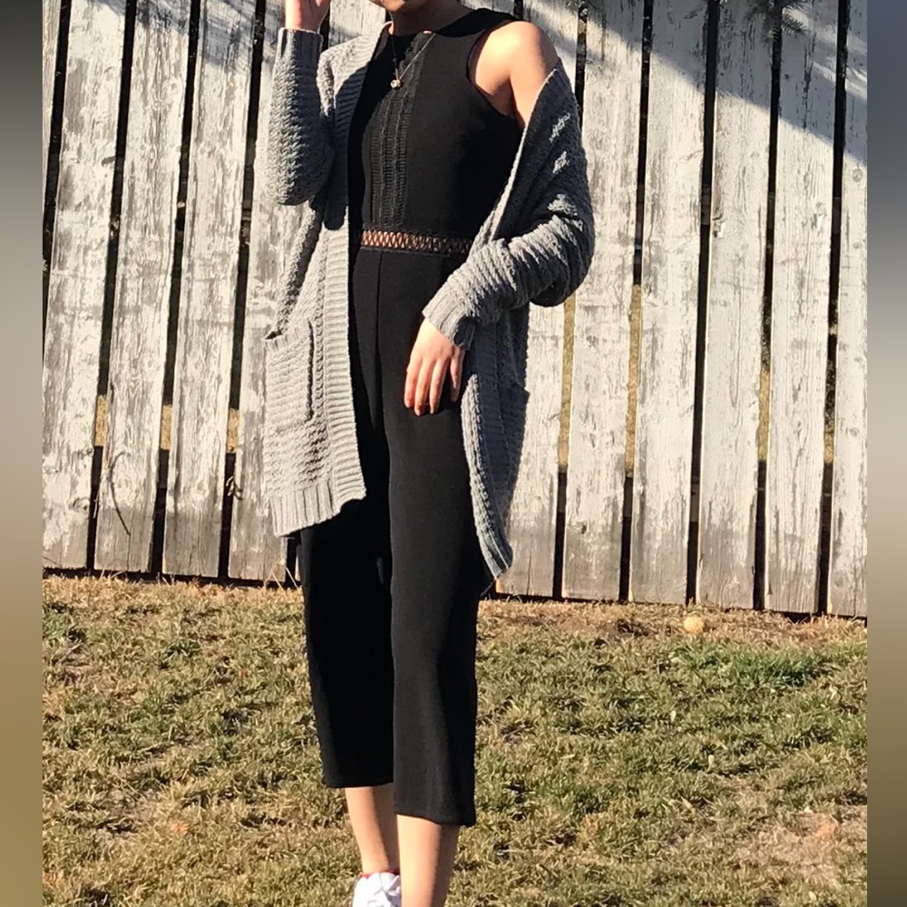 Dex Black Sleeveless Jumpsuit